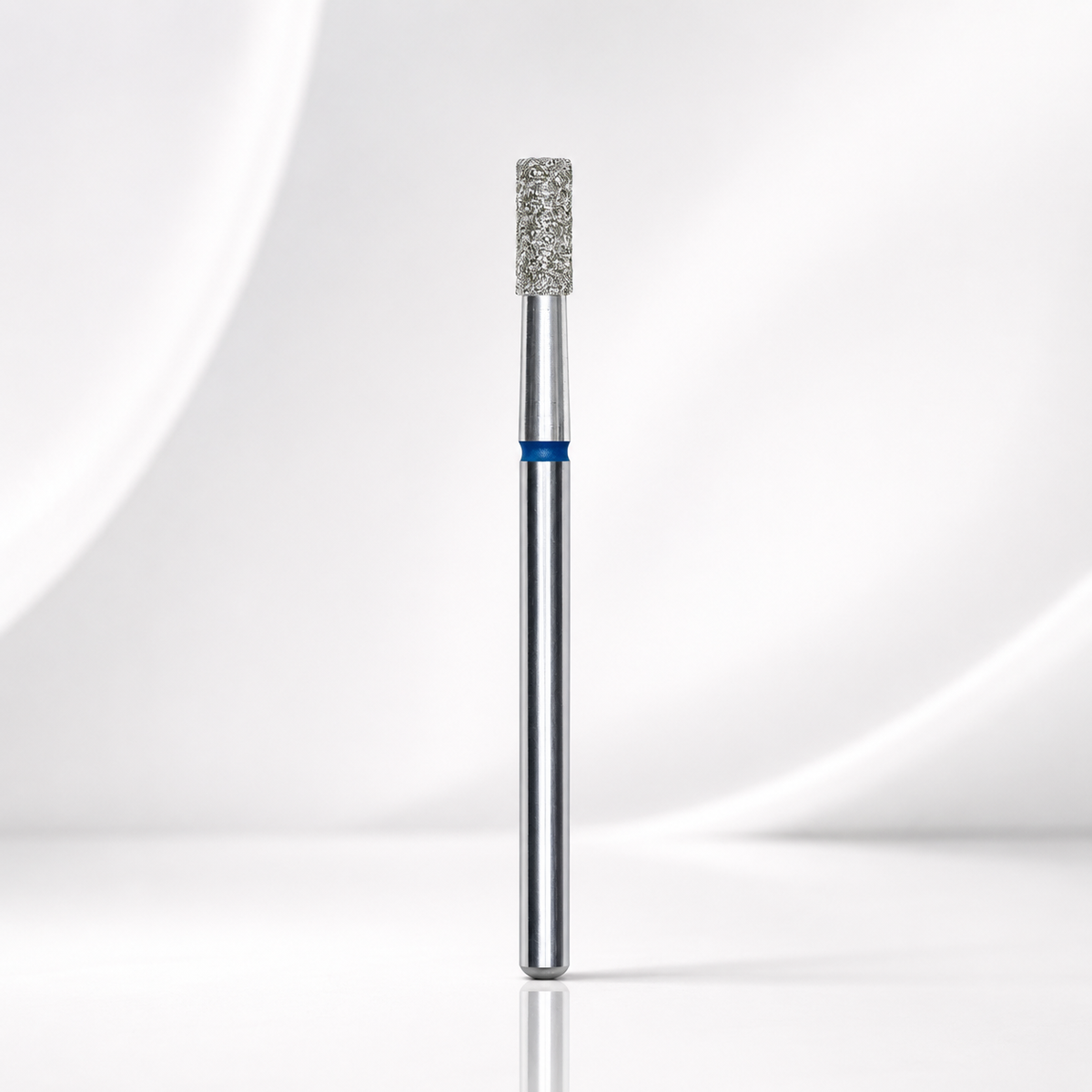 🎁 Diamond nail drill bit cylinder blue EXPERT head diameter 2,5 mm / working part 6 mm (100% off)
