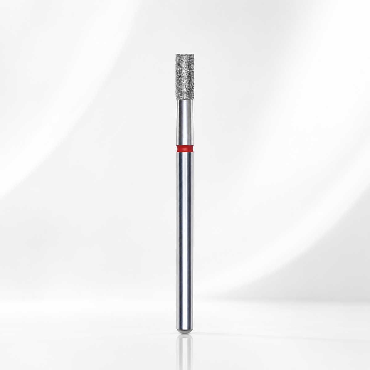 🎁 Diamond nail drill bit cylinder red EXPERT head diameter 2,5 mm / working part 6 mm (100% off)