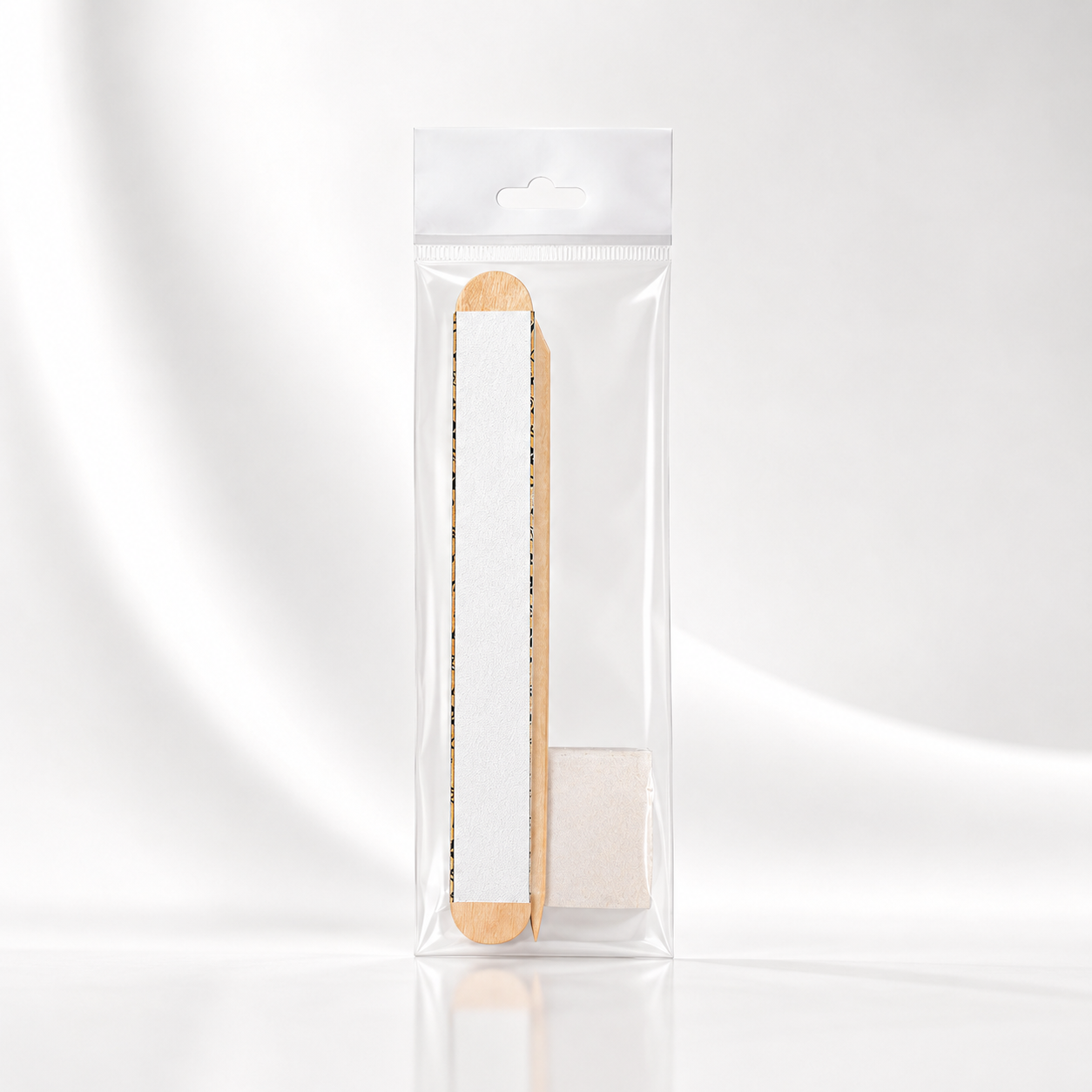STALEKS Disposable set EXPERT 30 (papmAm Mix on a wooden base 100/180 grit, buff 180/240 grit, orange stick 110 mm)