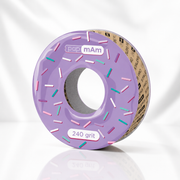 Disposable white abrasive tape papmAm EXPERT 240 grit for the plastic case