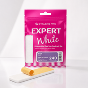 Disposable white files for short nail file (grinding file) EXPERT 51 240 grit (10 pcs)