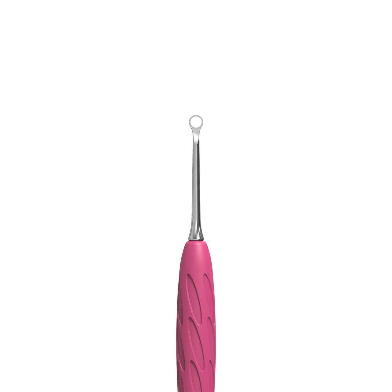 Manicure pusher Gummy with silicone handle UNIQ 11 TYPE 2 (beveled and loop pusher)