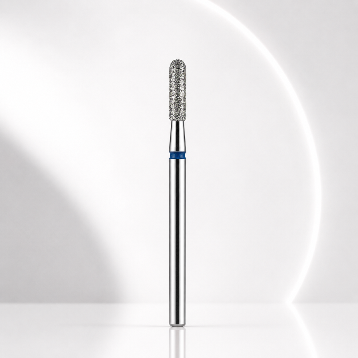 Diamond nail drill bit rounded cylinder blue EXPERT head diameter 2,3 mm / working part 8 mm