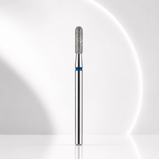 Diamond nail drill bit rounded cylinder blue EXPERT head diameter 2,3 mm / working part 8 mm
