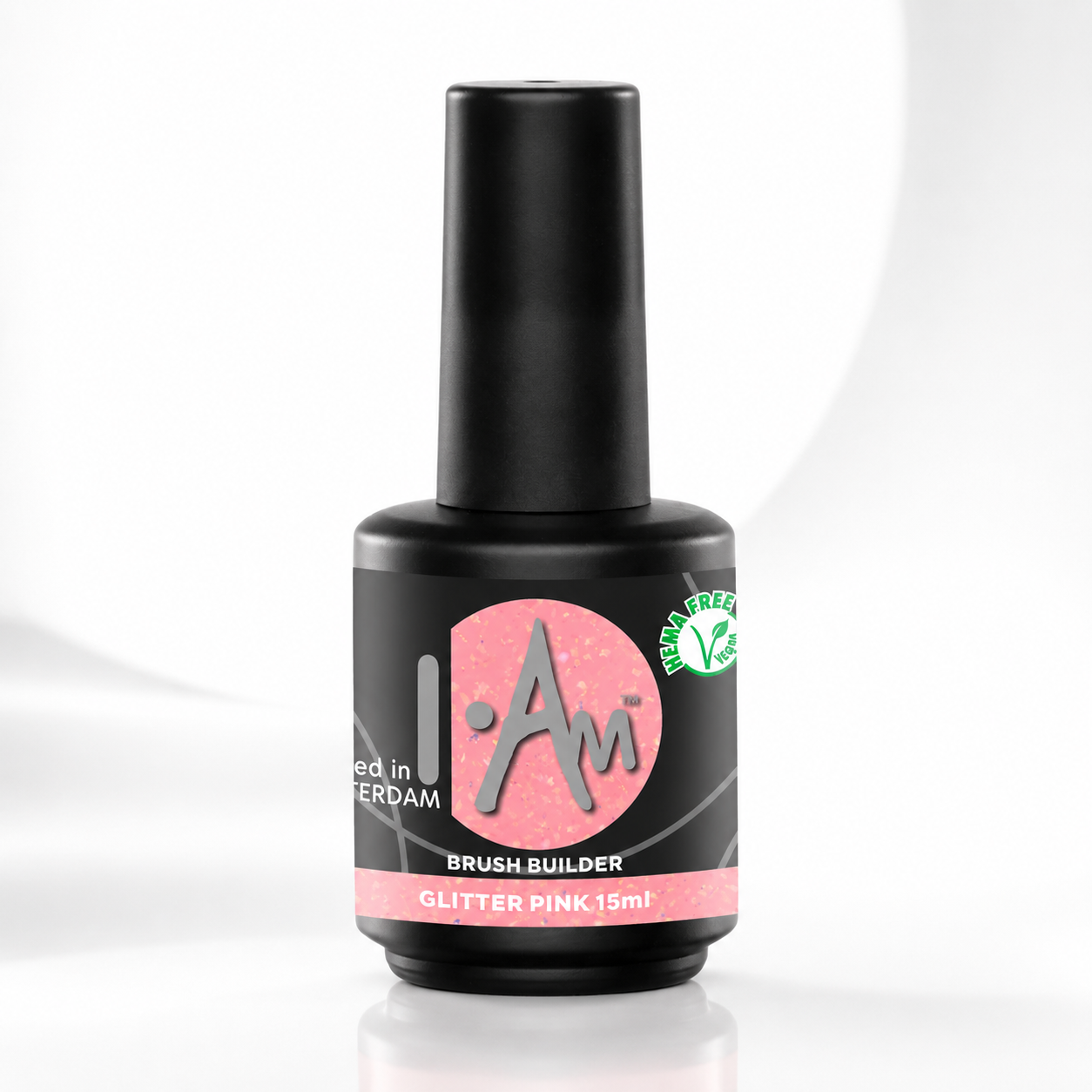I.Am  Brush Builder Glitter Pink 15ml