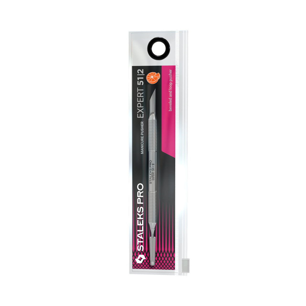 Manicure pusher EXPERT 51 TYPE 2 (beveled and loop pusher)