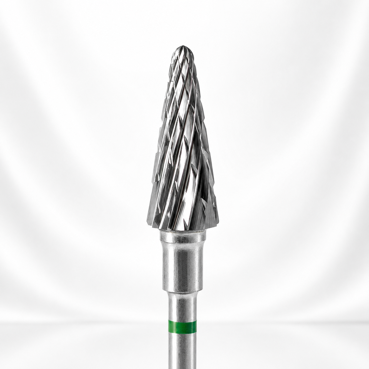 Carbide nail drill bit cone green EXPERT head diameter 6 mm / working part 14 mm