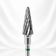 Carbide nail drill bit cone green EXPERT head diameter 6 mm / working part 14 mm