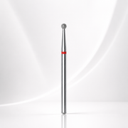 Diamond nail drill bit ball red EXPERT head diameter 2,5 mm