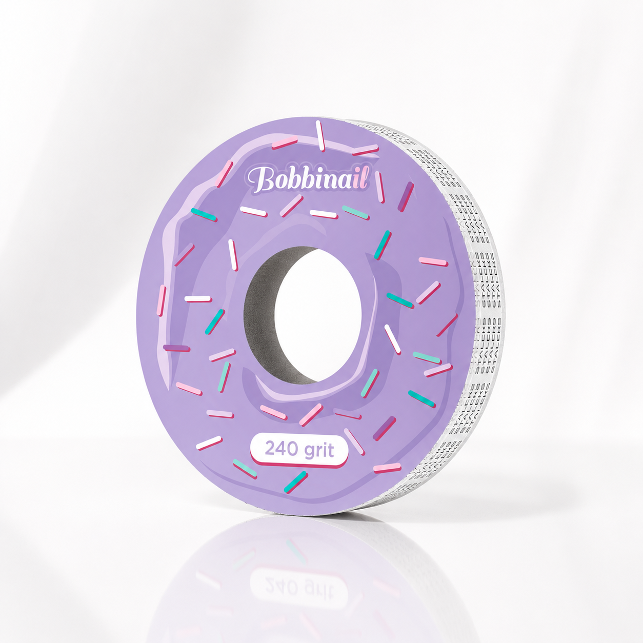 Disposable white abrasive tape EXPERT 240 grit for the plastic case