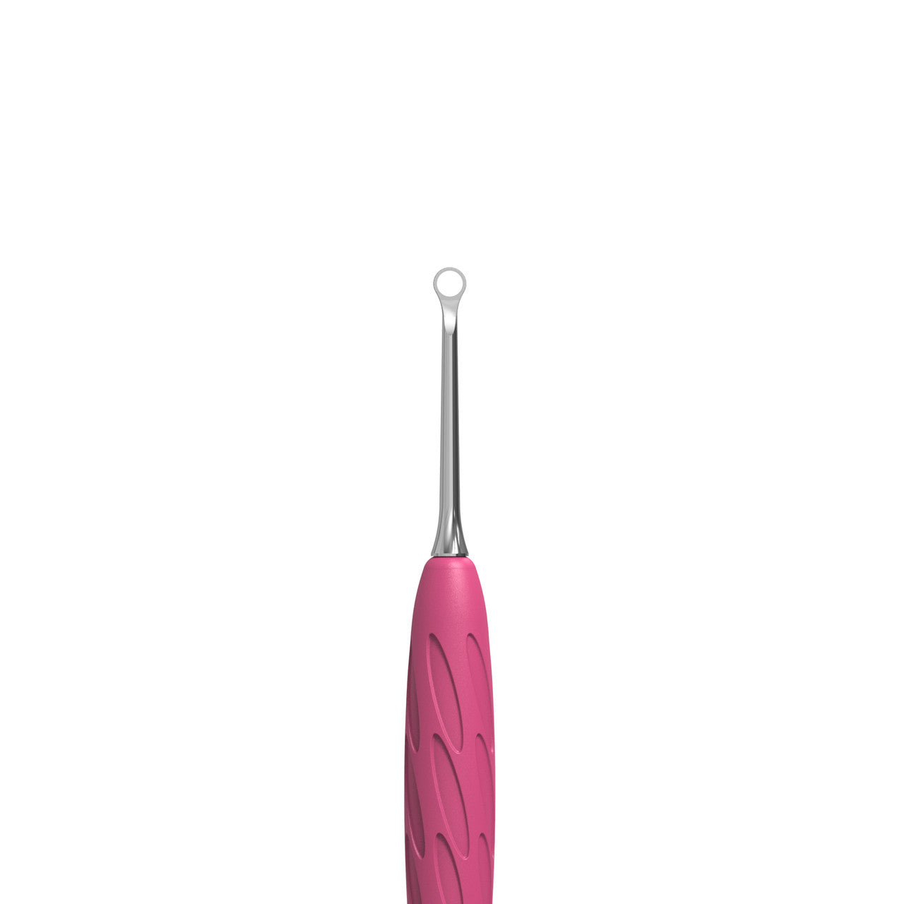 Manicure pusher Gummy with silicone handle UNIQ 11 TYPE 1 (straight flat and loop pusher)
