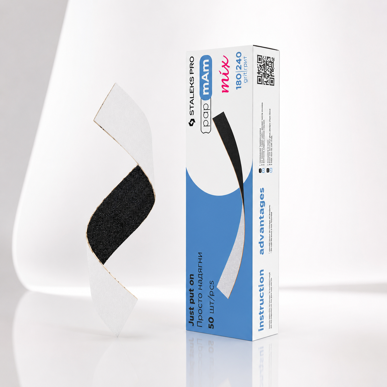 Disposable double-sided files papmAm Mix EXPERT 22 180/240 grit (50 pcs)