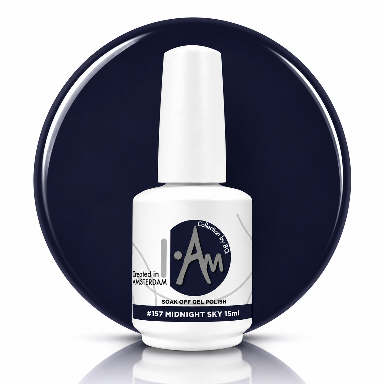 I.Am by BO. Soak Off Gel Polish #157 Midnight Sky 15ml