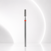 Diamond nail drill bit frustum red EXPERT head diameter 2,5 mm / working part 8 mm
