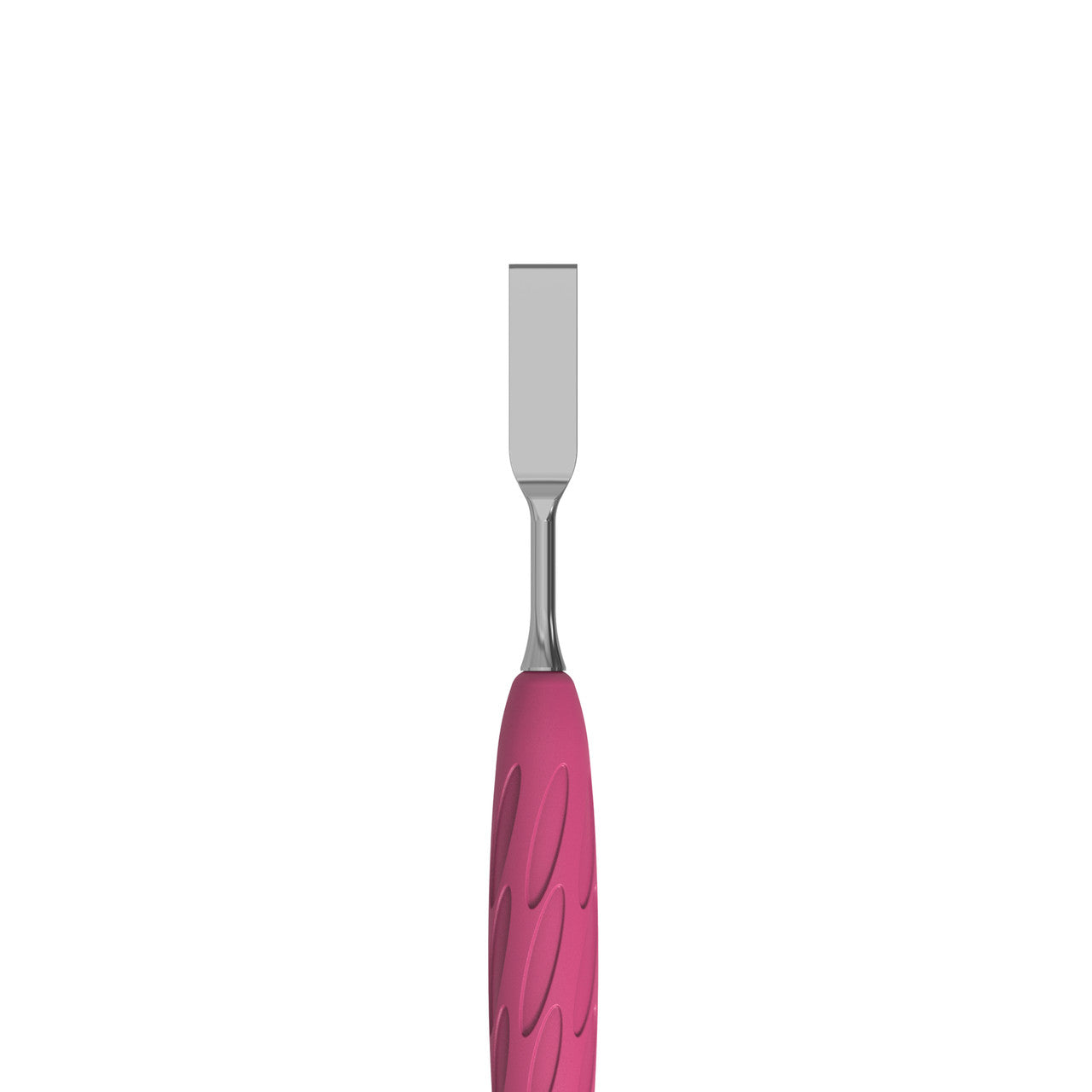 Manicure pusher Gummy with silicone handle UNIQ 11 TYPE 1 (straight flat and loop pusher)