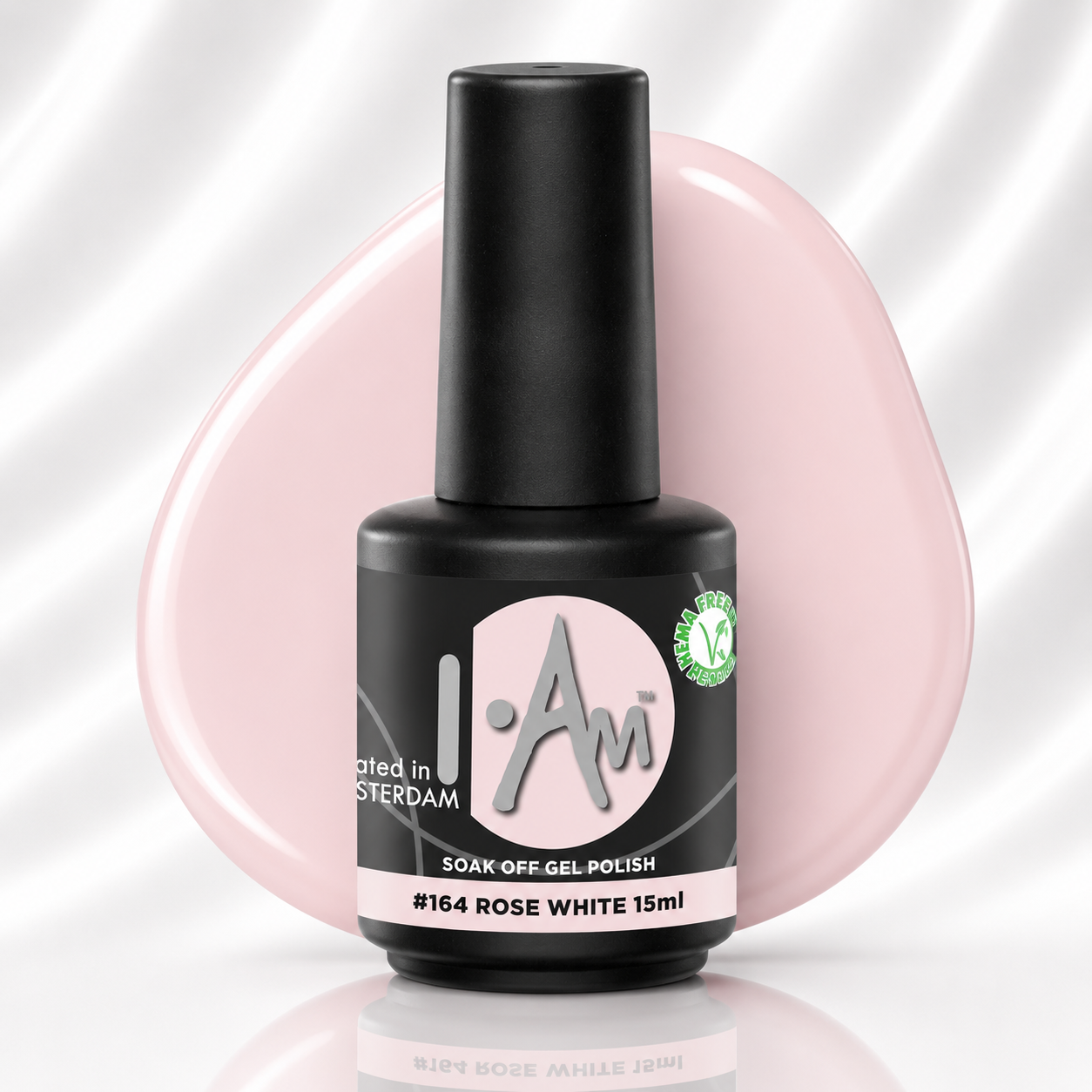 I.Am Soak Off Gel Polish #164 Rose White (15ml)