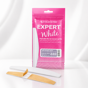Disposable white files for crescent nail file on a soft foam layer EXPERT 40 240 grit (30 pcs)