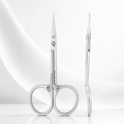 Professional cuticle scissors with hook EXCLUSIVE 21 TYPE 1 (magnolia)