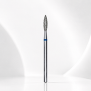 Diamond nail drill bit flame blue EXPERT head diameter 2,1 mm / working part 8 mm