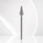 Diamond nail drill bit rounded pear blue EXPERT head diameter 5 mm / working part 12 mm