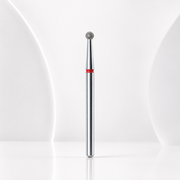 Diamond nail drill bit ball red EXPERT head diameter 2,7 mm