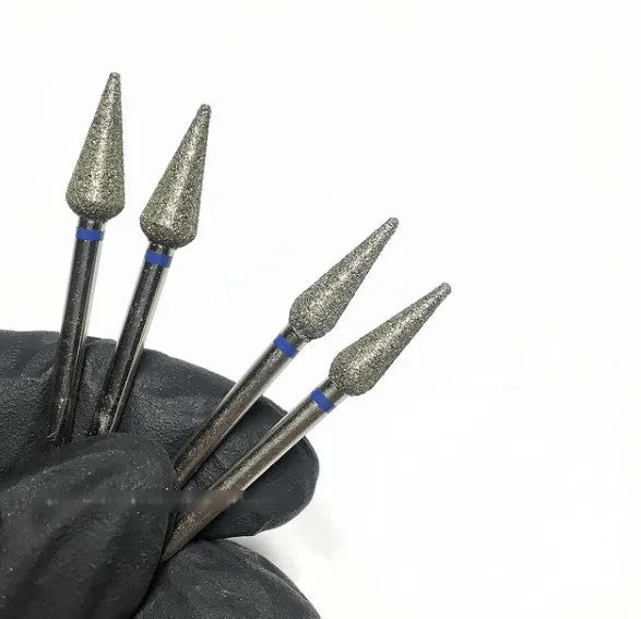 Kmiz diamond blue  pear shaped nail bit  4mm
