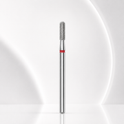 Diamond nail drill bit rounded cylinder red EXPERT head diameter 2,3 mm / working part 8 mm