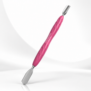 Manicure pusher Gummy  with silicone handle UNIQ 10 TYPE 1 (rounded wide and rounded narrow pusher)
