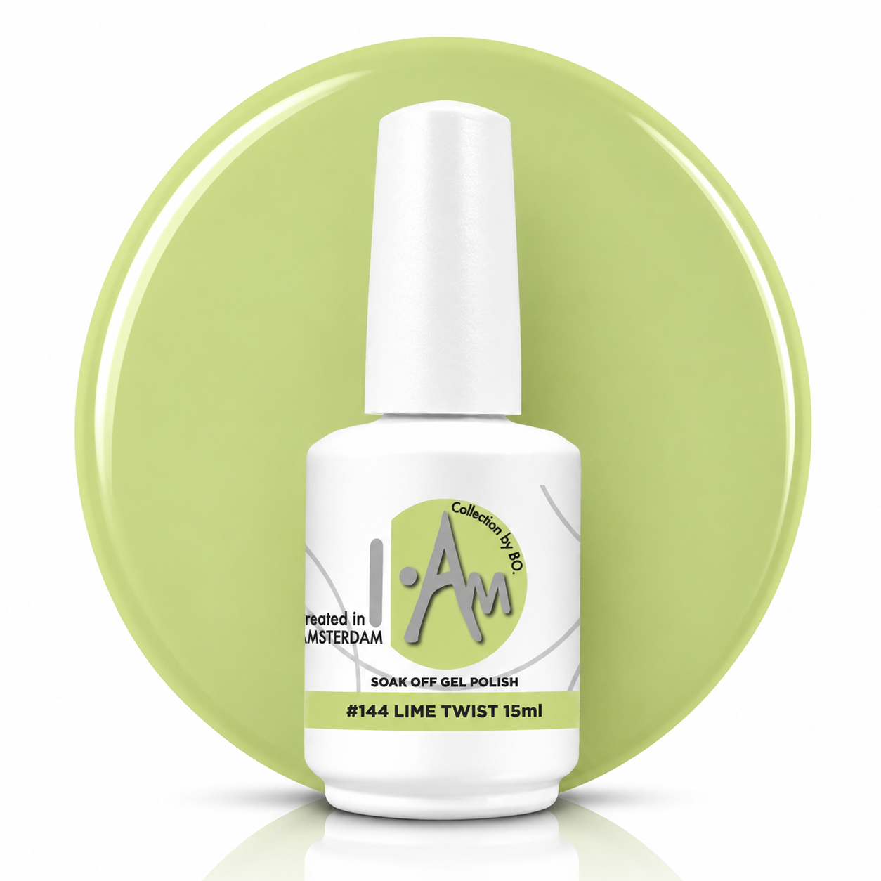 I.Am by BO. Soak Off Gel Polish #144 Lime Twist 15ml