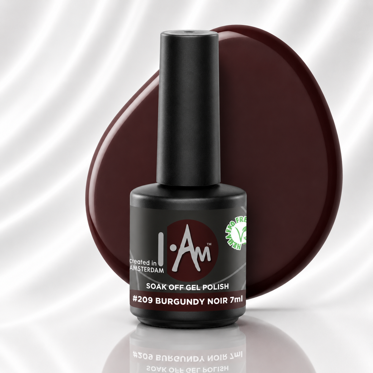 I.AmSoak Off Gel Polish #209 Burgundy Noir 7ml