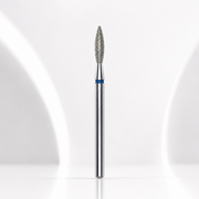 Diamond nail drill bit flame blue EXPERT head diameter 2,3 mm / working part 10 mm