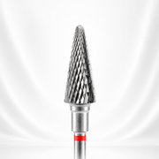 Carbide nail drill bit cone red  EXPERT head diameter 6 mm / working part 14 mm