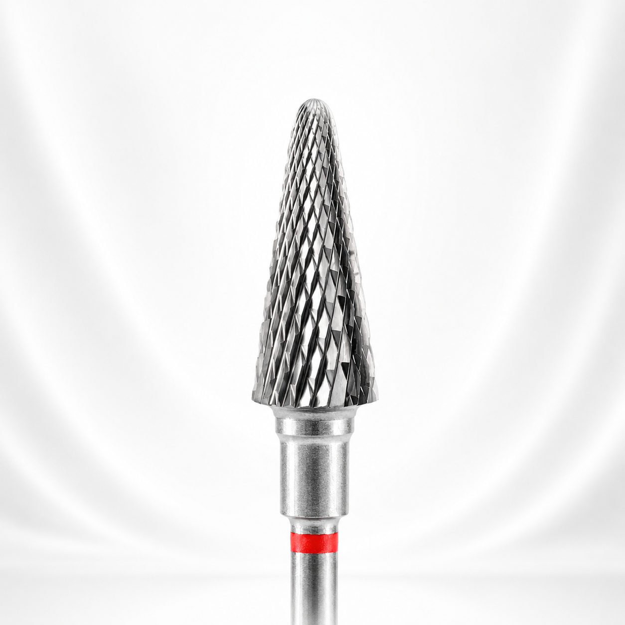Carbide nail drill bit cone red  EXPERT head diameter 6 mm / working part 14 mm