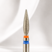Kmiz diamond nail drill bit DUO flame red-blue 023.10