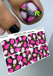 Dragon Fruit. Large. Pedicure  Nail wrap WB-855