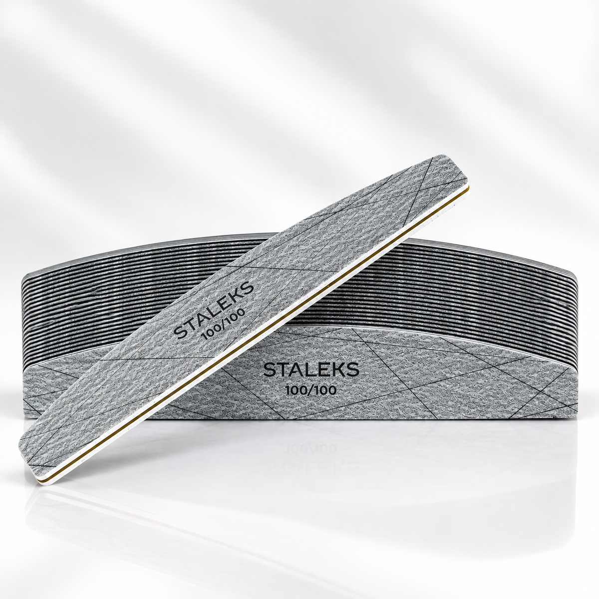 STALEKS SMART 40 Mineral nail file crescent 100/100 grit (25 pcs)