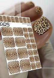 Pedicure Leo classic. Nail wraps WR-419