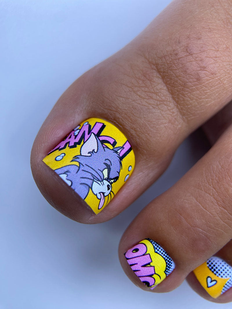 Pedicure nail wraps. Tom&Jerry WR-673
