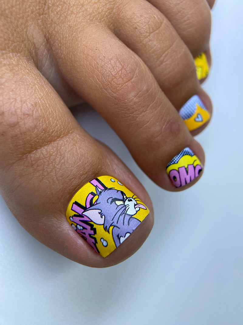 Pedicure nail wraps. Tom&Jerry WR-673