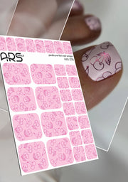 Pedicure Cherry. Colored Foil. Nail wraps WR-378