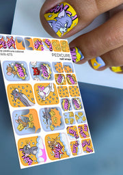 Pedicure nail wraps. Tom&Jerry WR-673