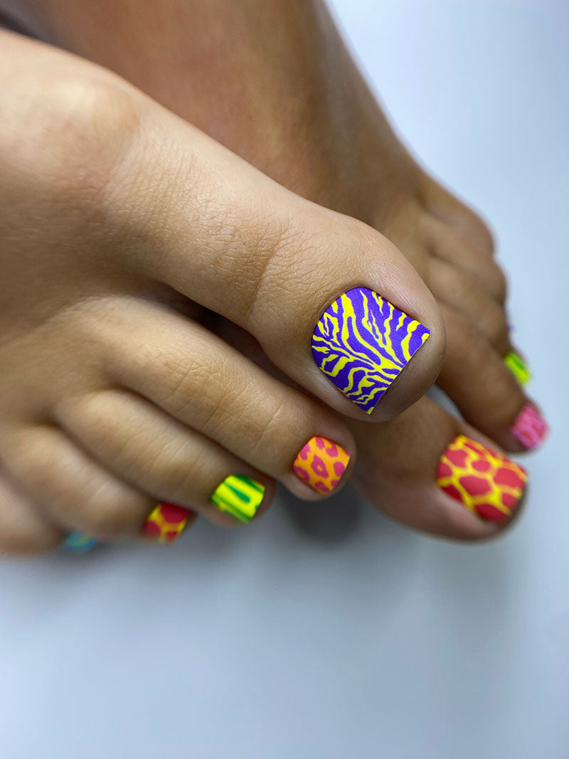 Pedicure Multicolored Mix. Nail wrap WR-709 - image 2