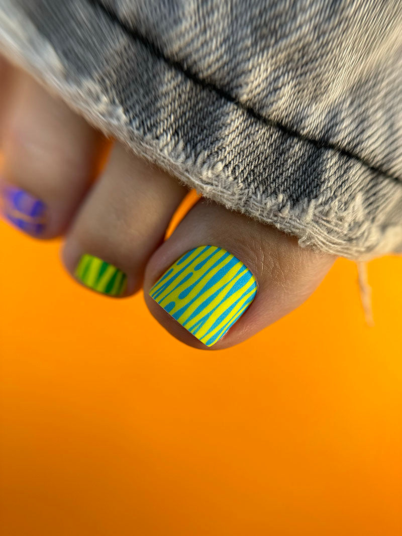 Pedicure Multicolored Mix. Nail wrap WR-709 - image 4