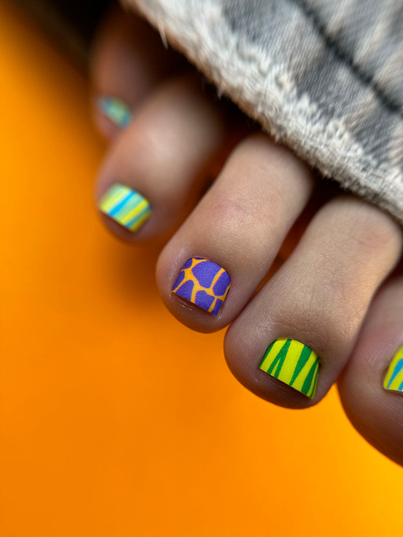 Pedicure Multicolored Mix. Nail wrap WR-709 - image 5