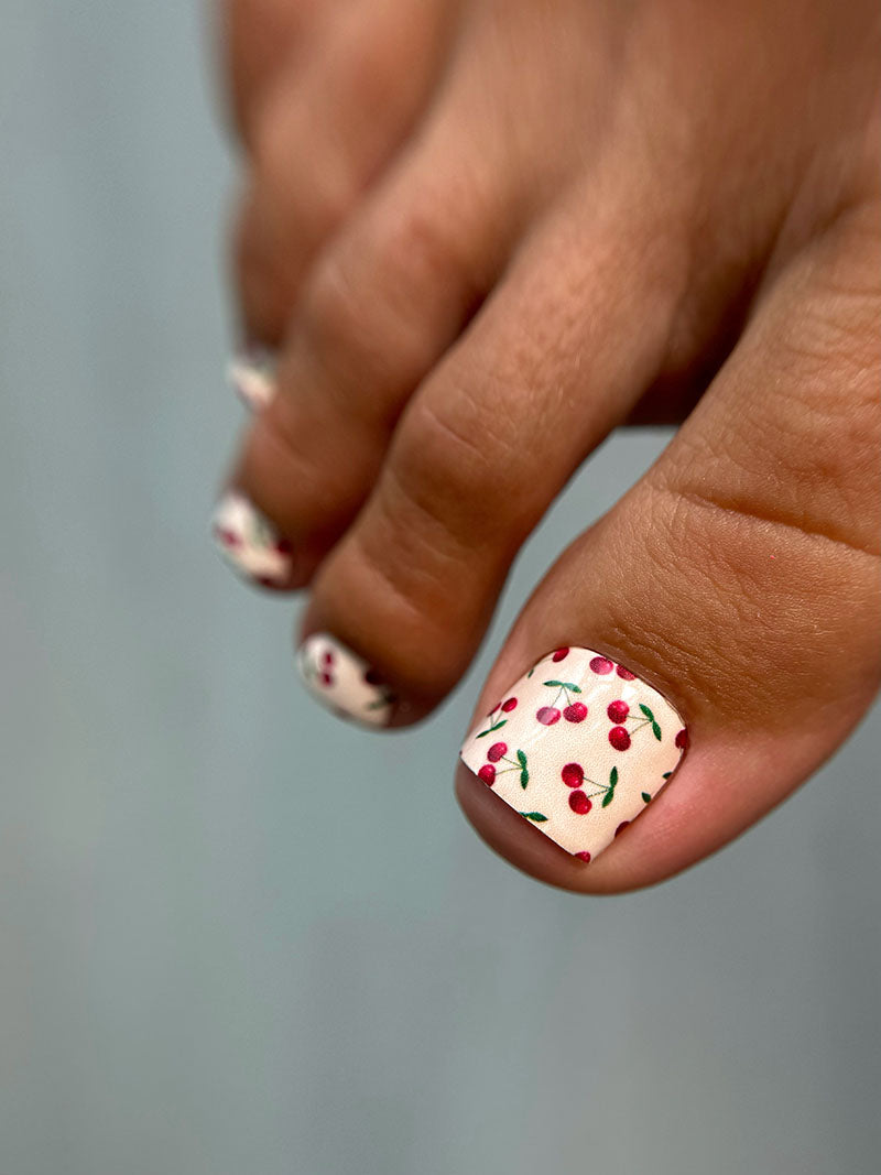 Pedicure Cherry. Nail wrap WR-751 - image 3