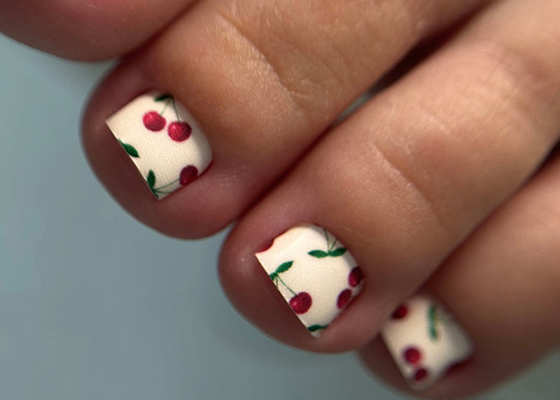 Pedicure Cherry. Nail wrap WR-751 - image 5