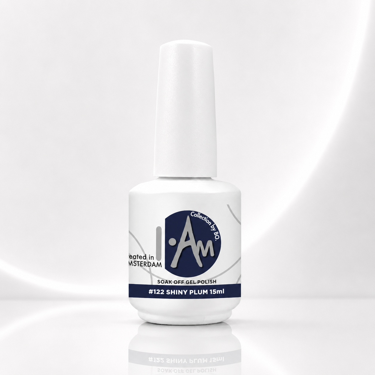 I.Am by BO. Soak Off Gel Polish #122 Shiny Plum (15ml)