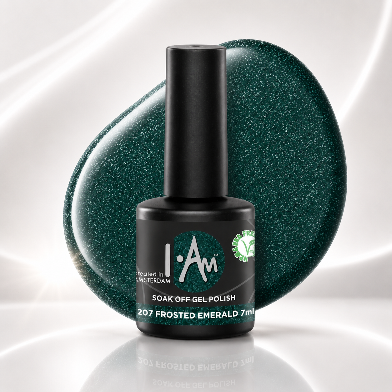 I.Am Soak Off Gel Polish #207 Frosted Emerald (7ml)